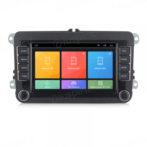 ANDROID autoradio navigatore per VW Golf 5 6 Passat Tiguan Jetta Polo Touran Caddy Scirocco Skoda Seat GPS WI-FI USB Bluetooth MirrorLink
