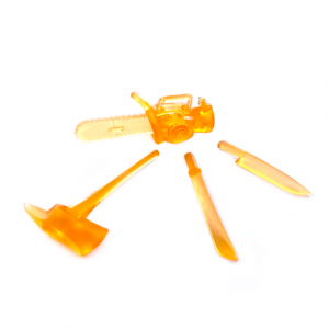 Mighty Maniax: SLASHER WEAPONS PACK (Clear Flame Edition) by Rocom Toys
