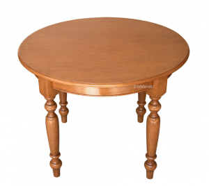 Table ronde avec allonge diamètre 100 cm