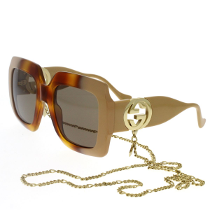 Gucci-Sonnenbrille mit Kette GG1022S 003