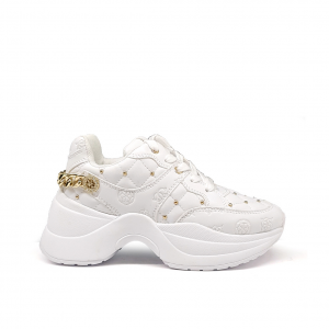 Chunky sneakers bianche con catena Guess