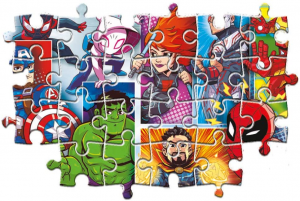 Clementoni - Puzzle Marvel Super Hero Avengers 24 Maxi Pezzi