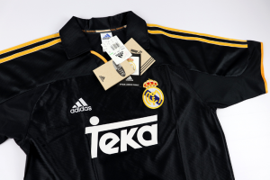 1999-01 Real Madrid Maglia Adidas Teka Away Nuova