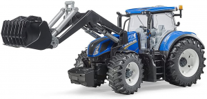 Bruder 03121 Trattore New Holland T7.315 Con Caricatrice Frontale