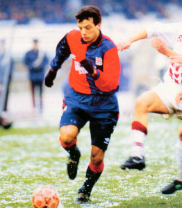 1992-93 Cagliari Maglia Herrera #8 Umbro Match Worn