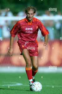 1995-96 As Roma Maglia Lanna #3 Asics Ina Assitalia Match Worn