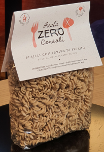 Fusilli ZeroCereali mit Sesammehl. Kein Gluten - keine Hülsenfrüchte - keine Milchprodukte