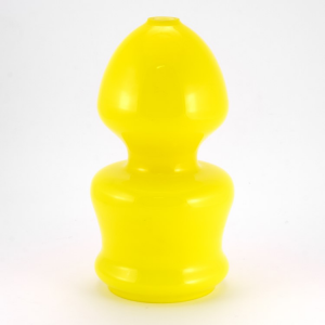 Vetro diffusore campana lunga vintage per lampada a sospensione colore giallo