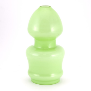 Vetro diffusore campana lunga vintage per lampada a sospensione colore verde