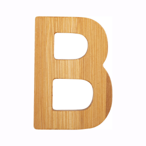 Lettera dell'alfabeto in bambù nome Bambini Decorazione cameretta B