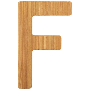 Lettera dell'alfabeto in bambù nome Bambini Decorazione cameretta F