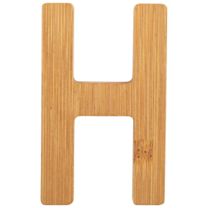 Lettera dell'alfabeto in bambù nome Bambini Decorazione cameretta H