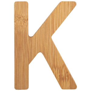 Lettera dell'alfabeto in bambù nome Bambini Decorazione cameretta K