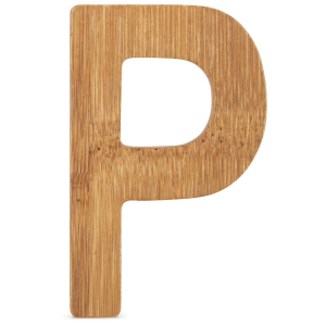 Lettera dell'alfabeto in bambù nome Bambini Decorazione cameretta P
