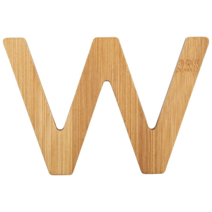 Lettera dell'alfabeto in bambù nome Bambini Decorazione cameretta W