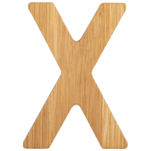 Lettera dell'alfabeto in bambù nome Bambini Decorazione cameretta X