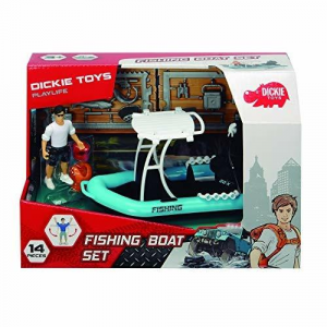 Simba - Dickie Toys Playlife Barca da Pesca con Personaggio e Accessori