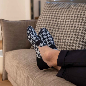 Scarpa da casa mocassino indoor pantofola velluto London grigio WAI