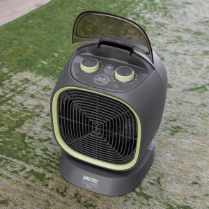 Imetec Silent Power Eco Interno Verde, Grigio 2100 W Riscaldatore ambiente elettrico con ventilatore