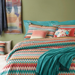 Missoni Home YVES 100 double duvet cover and pillowcases