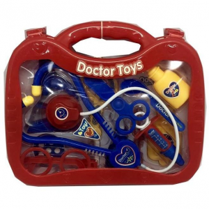 Kidz Corner Valigetta Dottore Rossa con strumenti giocattoli