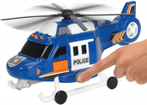 Simba - Dickie Toys Elicottero Police con Luci e Suoni 18 cm 