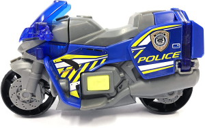 Simba - Dickie Toys City Heroes Moto Police con Luci e Suoni
