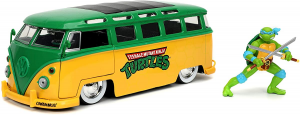 Jada Toys - VW Bus 1962 con Ninja Turtles Die Cast Scala 1:24