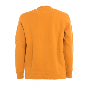 Felpa C.P. Company Diagonal Fleece Mixed Utility Arancione