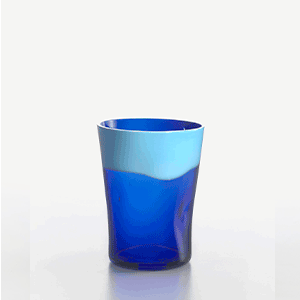 Water Glass Dandy Light Blue-Blue