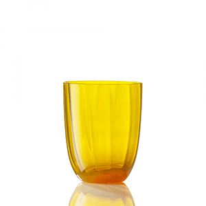 Water Glass Idra Optic Yellow