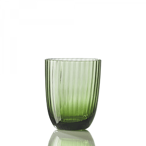 Water Glass Idra Striped Green Soraya