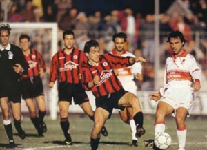 1994-95 Foggia Maglia Adidas #3 Match Worn Snips