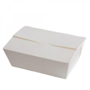 Contenitori richiudibili in cartoncino bianco - 1500ml - 17,5x11x7cm
