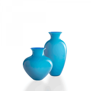 Set of 2 Miniantares Vases Aquamarine