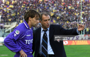2000-01 Fiorentina Maglia Toyota Diadora #20 Chiesa Match Worn 