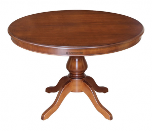 LOW PRICE! - Extendable round table in Louis Philippe style 120-159 cm