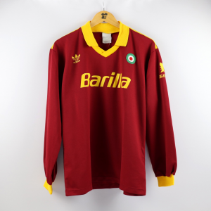 1991-92 Roma Maglia Adidas Barilla Home L (Top)