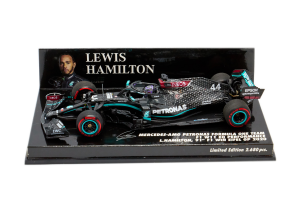Mercedes AMG Petronas Formula One Team # 44 Lewis Hamilton Winner Eifel Gp 2020 91st F1 Win - 1/43 Minichamps