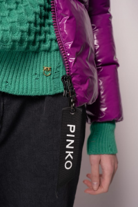 SHOPPING ON LINE PINKO PIUMINO IN CRYSTAL NYLON NEW COLLECTION WOMEN'S FALL/WINTER 2022-2