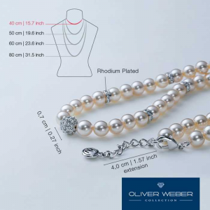 Oliver Weber - Collier Silk Perle Rodio 11058