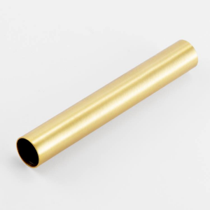 Guscio Ø26x180mm cover copri portalampada metallico oro spazzolato