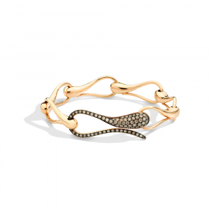 Elika bracelet in rose gold and brown diamonds
