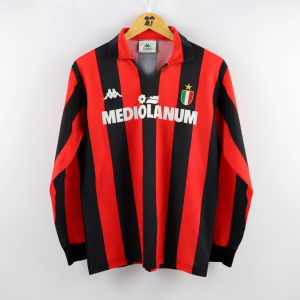 1988-89 Ac Milan Maglia Kappa Mediolanum M 