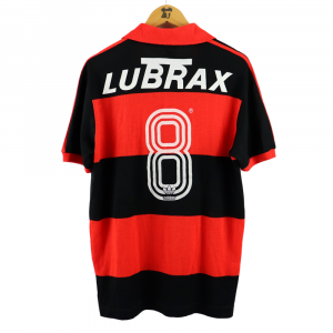1987 Flamengo Shirt #8 Adílio Match Worn Adidas Lubrax