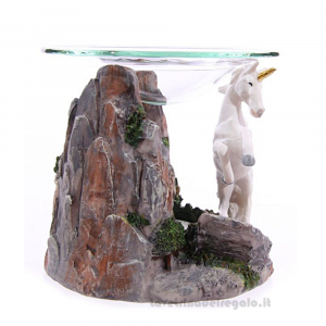 Brucia essenze Unicorno in resina 12x15x11 cm - Idea Regalo