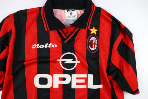 1997-98 Ac Milan Maglia Lotto Opel Home XL (Top)