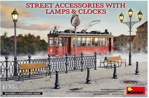 Street Accessories with Lamps & Clocks