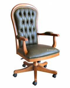 Swivel armchair for office