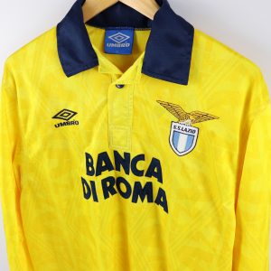 1992-93 Lazio Maglia Umbro Banca di Roma Match Worn Away #15 Stroppa XL